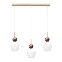 Lampa wisząca potrójna na listwie Carrara 3xE14 Milagro MLP2809