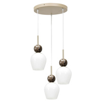 Lampa wisząca Carrara potrójna na kole 3xE14 Milagro MLP2810