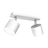 Biała lampa sufitowa podwójna na żarówki GX53 Dixie Milagro MLP7595