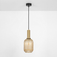 Lampa wisząca z ryflowanym kloszem HIRO Kaja Lighting  K-5885