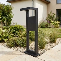Czarna lampa ogrodowa LED 50 cm BERGAMO Kaja Lighting K-8254