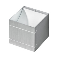 Kinkiet aluminiowa kostka VENUS ALU 1xG9 Azzardo AZ0893