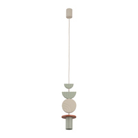 Lampa wisząca dekoracyjna w kolorze szałwia + beż  1xGU10 R50 DROPS COLOR D Nowodvorski 11193