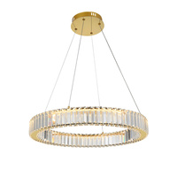 Złota lampa wisząca kryształowa 60cm SPARK PENDANT 60 DIMM GO AZZARDO AZ5788