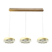 Potrójna złota lampa wisząca PRECIOSA 60W LED Milagro ML1894