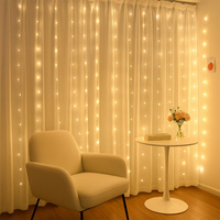 Kurtyna świetlna do okna 3x3 Girlanda Mery 300 LED USB Ciepła 3000K PILOT E-Light EKG2309 