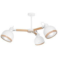 Żyrandol OVAL WHITE 3xE27 Milagro MLP8655 - biały nowoczesny żyrandol do salonu