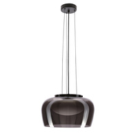 Lampa wisząca o średnicy 38cm z dymionym i białym kloszem INSIEME 38 1xGX53 Candellux Studio 31-50861