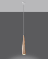 Lampa wisząca SULA 1 naturalne drewno Sollux Lighting SL.1100