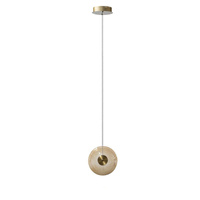 Lampa wisząca pojdeyńcza ANDORA M PENDANT 1 AMBER Azzardo AZ7229