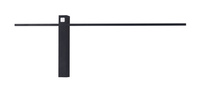 MAXLIGHT W0281 KINKIET SABRE 61 cm CZARNY IP23, ściemnialny z włącznikiem dotykowym