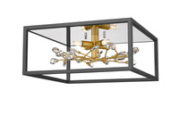 Lampa sufitowa SPRING czarna ramka Zuma Line C0578-04A-B5TF