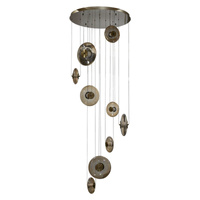 Lampa wisząca nad antresole ANDORA PENDANT 9 3-STEP DIMM AMBER Azzardo AZ7253
