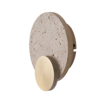 Okrągły kinkiet z trawertnu Maxlight W0479 Travertino 14W 25cm średnicy LED 3000K IP44