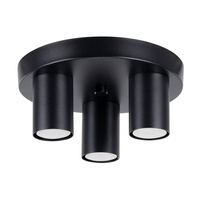 Lampa sufitowa, plafon LAGOS 3P czarny Sollux Lighting SL.1466