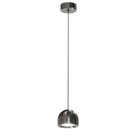 Lampa wisząca o średnicy 10cm Saila LED czarny chrom PL0115-CB Yaskr