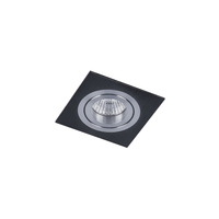 Czarna kwadratowa oprawa podtynkowa Mooty BL Italux MQ71805-1AB-0