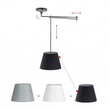 Lampa wisząca NATALIA S Azzardo AZ1924 36cm - kolor do wyboru