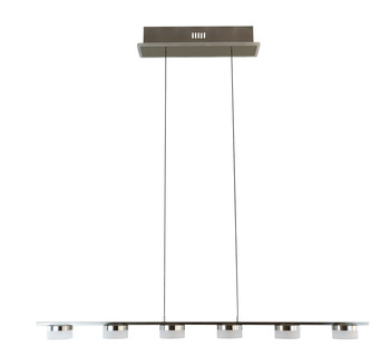Lampa wisząca szóstka CASSIS nikiel-mat Aviano Lighting 7066-703
