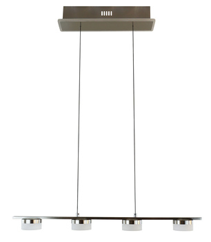 Lampa wisząca czwórka CASSIS nikiel-mat Aviano Lighting 7066-503