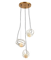 Lampa wisząca MELISA Italux MDM-3942/3 GD