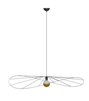 Lampa wisząca ESKOLA 140cm czarna metalowa THORO Sollux Lighting TH.012CZ