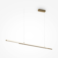Długa lampa wisząca liniowa 150cm w kolorze mosiężnym LED 4000K Halo MOD005PL-L36BSK Maytoni