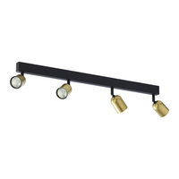 TOP BLACK/GOLD LAMPA SUFITOWA 4 PŁ TK Lighting 1021