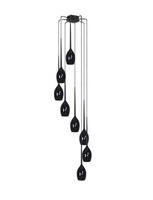 Lampa wisząca IZZA 8 BLACK firmy AZzardo AZ0159