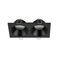 Podwójne oczko wpuszczane czarne IP65 PRISMA DUO BLACK 2xGU10 Tk Lighting 10579
