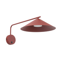 Kinkiet na wysięgniku burgundowy stożek LUME M BURGUND 1XGX53 Tk Lighting 11694
