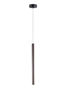 Lampa wisząca cienka rurka LED o długości 45cm w kolorze tytan Metalic Maxlight P0669