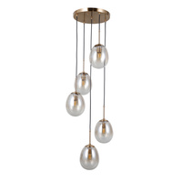 Lampa wisząca Meolo złota 3xE14 Italux PND-40825-5-GD