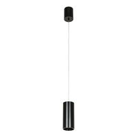 Lampa wisząca Moldes Big BL Pendant 4000K czarna tuba Italux HL7719/12W 4000K BL