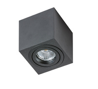 Kwadratowy czarny spot sufitowy 8cm x 8cm ruchomy 1xGU10 MINI ELOY BK AZZARDO AZ1712