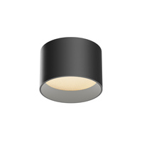 Czarna natynkowa tuba o średnicy 9cm LED 3000K Vega C089CL-8W3K-B Maytoni
