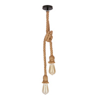 Videa lampa wisząca czarny+beżowy 2x40W E27 Candellux 32-28747