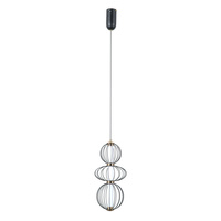 Lampa wisząca Rabel czarna LED 3000K Italux PND-344221-3V-BK