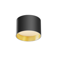 Czarna natynkowa tuba o średnicy 9cm LED 3000K Vega C089CL-8W3K-BMG Maytoni