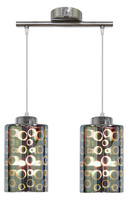 NOCTURNO LAMPA WISZĄCA 2X40W E27 CHROM Candellux 32-57693