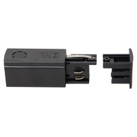 Zasilanie + Zaślepka Do Szynoprzewodu Czarny 3-Obwodowy Milagro ML2139