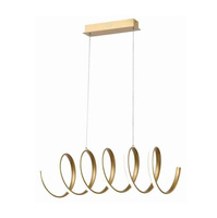 Lampa wisząca złota RIBBON LED Reality 336401-09