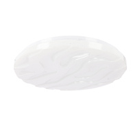 Nevada lampa sufitowa plafon biały 15w led 29 cm klosz biały efekt sky Candellux 12-11268