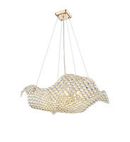 Lampa wisząca TIARA kryształowa złota G9 Zuma Line P0221-08M-F7AC