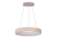 Lampa wisząca gruby ring w kolorze beżowym 55cm sterowana pilotem SOVANA PENDANT 55 CCT + REMOTE CONTROL BEIGE Azzardo AZ7545