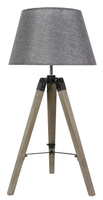 LUGANO LAMPA GABINETOWA 1X60W E27 SZARY + ABAŻUR O TYM SAMYM INDEKSIE Candellux 41-31150