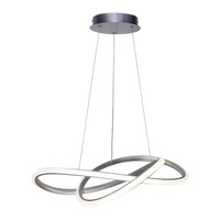 Lampa wisząca srebrna LED 3000K/4000K/6000K Almera Italux PND-64728-SILV