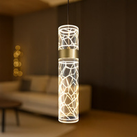 Pojedyńcza lampa wisząca tuba z geometrycznym wzorem LAGOS 8W LED Milagro ML2245