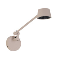 Beżowy kinkiet ścienny z ruchomym ramieniem – minimalistyczny design LED 3000K MOLLY S WALL BEIGE Azzardo AZ6806