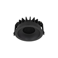 Czarna okrągło oczko sufitowe 11cm NEXUS BLACK CCT 18 W Tk Lighting 18133